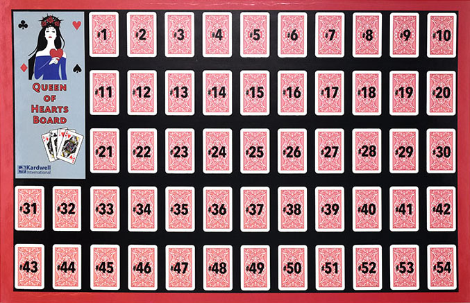 Queen of Hearts Raffle Board - 3 Board Minimum main image